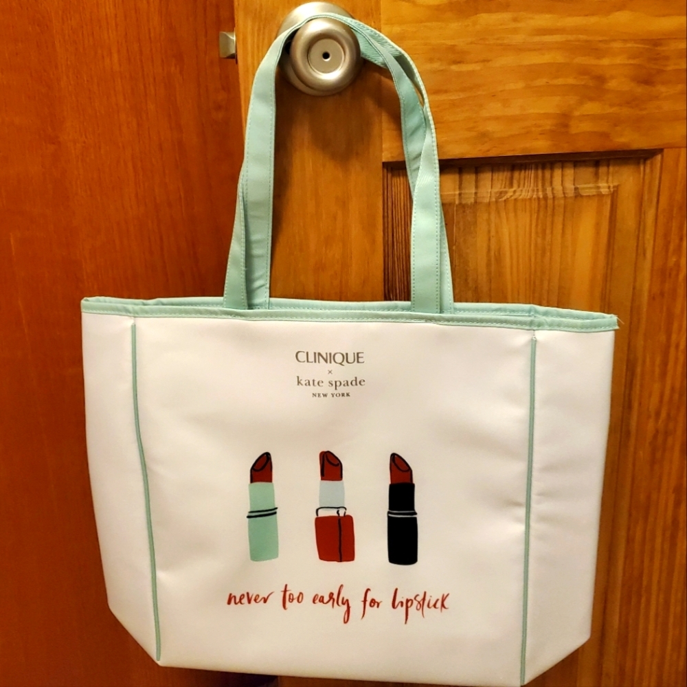 Kate Spade x Clinique tote